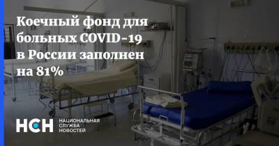Коечный фонд для больных COVID-19 в России заполнен на 81% - nsn.fm - Россия