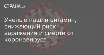 Ученые нашли витамин, снижающий риск заражения и смерти от коронавируса - strana.ua - Украина