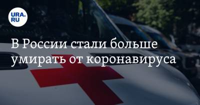 В России стали больше умирать от коронавируса - ura.news - Россия