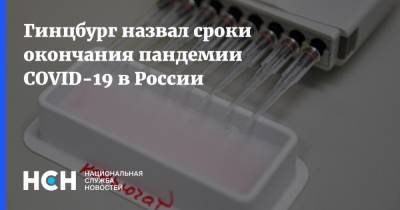 Александр Гинцбург - Гинцбург назвал сроки окончания пандемии COVID-19 в России - nsn.fm - Россия