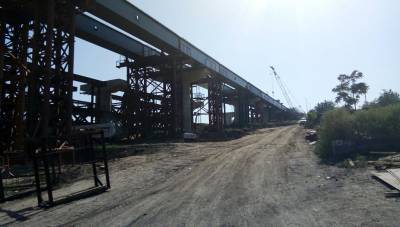 В Запорожье завершили монтаж блоков на мосту через Днепр - inform.zp.ua - Запорожье