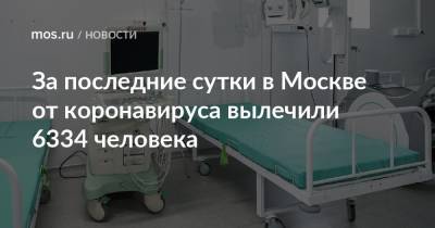 За последние сутки в Москве от коронавируса вылечили 6334 человека - mos.ru - Москва