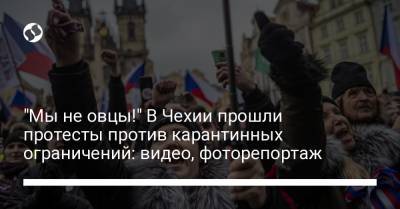 Вацлав Клаус - "Мы не овцы!" В Чехии прошли протесты против карантинных ограничений: видео, фоторепортаж - liga.net - Украина - Чехия