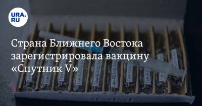 Страна Ближнего Востока зарегистрировала вакцину «Спутник V» - ura.news - Россия - Палестина