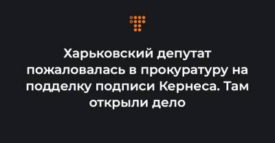 Харьковский депутат пожаловалась в прокуратуру на подделку подписи Кернеса. Там открыли дело - hromadske.ua - Украина