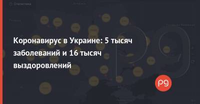 Коронавирус в Украине: 5 тысяч заболеваний и 16 тысяч выздоровлений - thepage.ua - Украина