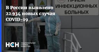 В России выявлено 22 934 новых случая COVID-19 - nsn.fm - Россия