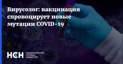 Александр Чепурнов - Вирусолог: вакцинация спровоцирует новые мутации COVID-19 - nsn.fm