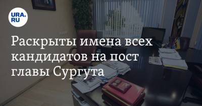 Раскрыты имена всех кандидатов на пост главы Сургута - ura.news - Сургут