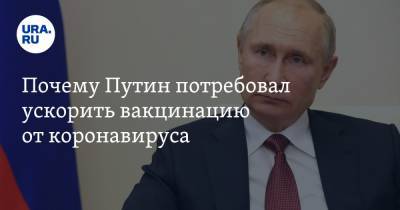 Владимир Путин - Почему Путин потребовал ускорить вакцинацию от коронавируса - ura.news - Россия