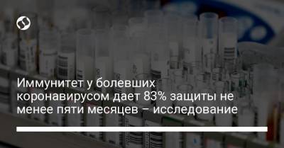 Сьюзан Хопкинс - Иммунитет у болевших коронавирусом дает 83% защиты не менее пяти месяцев – исследование - liga.net - Украина - Англия