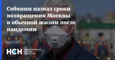 Сергей Собянин - Собянин назвал сроки возвращения Москвы к обычной жизни после пандемии - nsn.fm - Россия - Москва