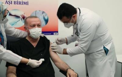Реджеп Тайип Эрдоган - Эрдоган сделал прививку против COVID-19 - vchaspik.ua - Турция - Украина - Китай