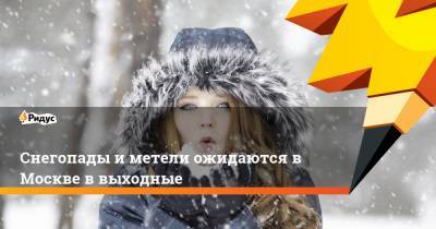 Марина Макарова - Снегопады и метели ожидаются в Москве в выходные - ridus.ru - Россия - Москва