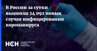 В России за сутки выявили 24 092 новых случая инфицирования коронавируса - nsn.fm - Россия