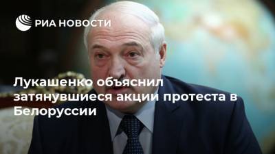 Александр Лукашенко - Лукашенко объяснил затянувшиеся акции протеста в Белоруссии - ria.ru - Россия - Белоруссия - Минск