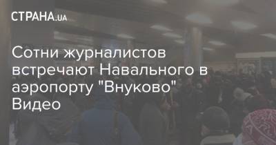 Алексей Навальный - Сотни журналистов встречают Навального в аэропорту "Внуково" Видео - strana.ua - Россия - Москва