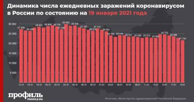 В России выявили 21734 новых случая коронавируса за сутки - profile.ru - Россия