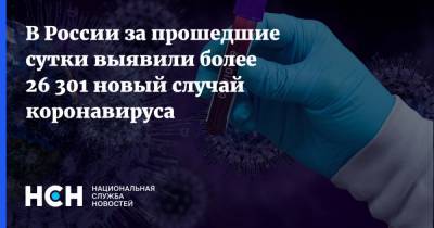 В России за прошедшие сутки выявили более 26 301 новый случай коронавируса - nsn.fm - Россия