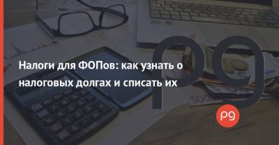 Налоги для ФОПов: как узнать о налоговых долгах и списать их - thepage.ua