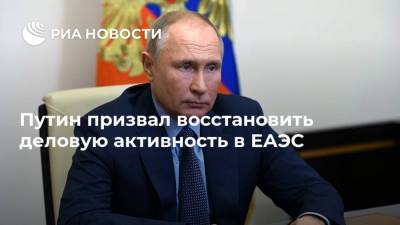 Владимир Путин - Россия - Путин призвал восстановить деловую активность в ЕАЭС - smartmoney.one