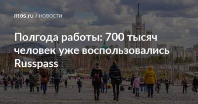 Полгода работы: 700 тысяч человек уже воспользовались Russpass - mos.ru - Россия - Москва