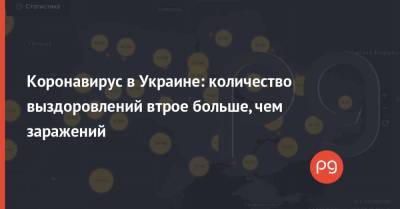 Коронавирус в Украине: количество выздоровлений втрое больше, чем заражений - thepage.ua - Украина