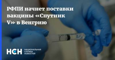 Михаил Мурашко - РФПИ начнет поставки вакцины «Спутник V» в Венгрию - nsn.fm - Россия - Венгрия