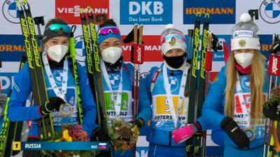 Впервые за два года: победа российских биатлонисток - vesti.ru - Россия - Франция - Германия