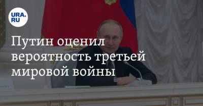 Владимир Путин - Путин оценил вероятность третьей мировой войны - ura.news - Россия