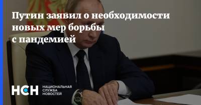 Владимир Путин - Путин заявил о необходимости новых мер борьбы с пандемией - nsn.fm - Россия