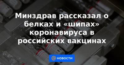 Минздрав рассказал о белках и «шипах» коронавируса в российских вакцинах - news.mail.ru
