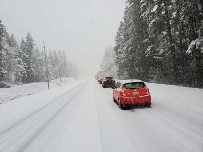 В США сделали прививки от COVID-19 водителям в снежном заторе - gordonua.com - Сша - штат Орегон