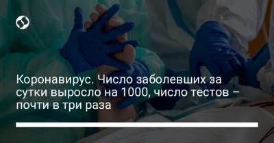 Максим Степанов - Коронавирус. Число заболевших за сутки выросло на 1000, число тестов – почти в три раза - liga.net - Украина