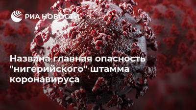 Названа главная опасность "нигерийского" штамма коронавируса - ria.ru - Москва - Нигерия