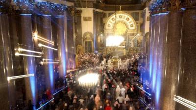 В храмах Петербурга прошли рождественские богослужения - dp.ru - Санкт-Петербург