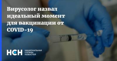 Александр Чепурнов - Вирусолог назвал идеальный момент для вакцинации от COVID-19 - nsn.fm