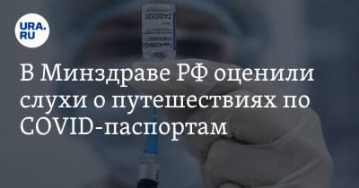 В Минздраве РФ оценили слухи о путешествиях по COVID-паспортам - ura.news - Россия