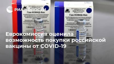 Еврокомиссия оценила возможность покупки российской вакцины от COVID-19 - ria.ru - Евросоюз - деревня Ляйен - Брюссель