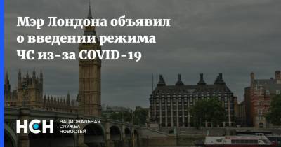 Мэр Лондона объявил о введении режима ЧС из-за COVID-19 - nsn.fm - Англия - Лондон - Садик Хан