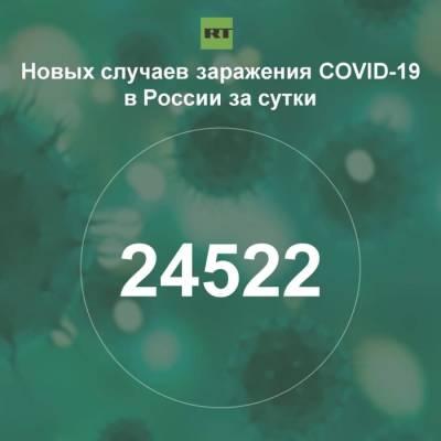 За сутки в России выявили 24 522 случая инфицирования коронавирусом - rf-smi.ru - Россия