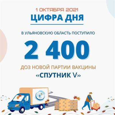 Новая партия вакцины «Спутник V» прибыла в регион - ulpravda.ru - Ульяновская обл.
