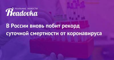 В России вновь побит рекорд суточной смертности от коронавируса - readovka.news - Россия