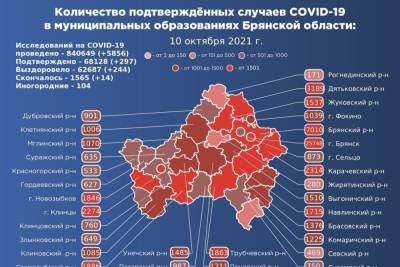На Брянщине подтвердилось почти 300 новых случаев коронавируса - mk.ru - Брянская обл.