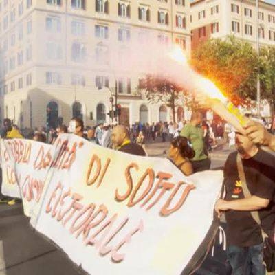 Около 40 итальянских полицейских получили травмы в ходе беспорядков в центре Рима - radiomayak.ru - Италия