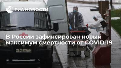 В России зафиксирован новый максимум смертности от COVID-19 за сутки — 973 человека - ria.ru - Россия - Москва