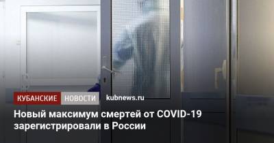 Новый максимум смертей от COVID-19 зарегистрировали в России - kubnews.ru - Россия