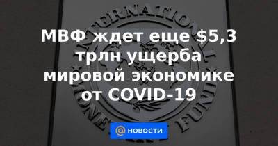Владимир Путин - МВФ ждет еще $5,3 трлн ущерба мировой экономике от COVID-19 - news.mail.ru - Россия - Вашингтон