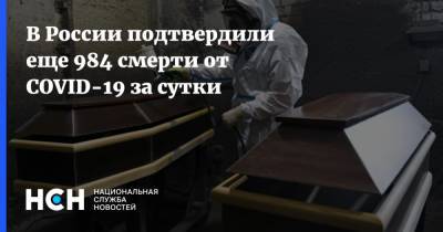 В России подтвердили еще 984 смерти от COVID-19 за сутки - nsn.fm - Россия