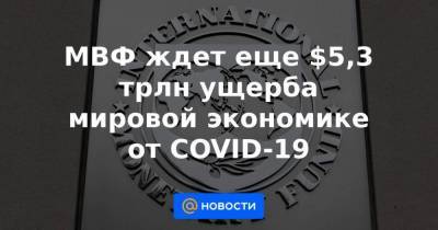 Владимир Путин - МВФ ждет еще $5,3 трлн ущерба мировой экономике от COVID-19 - smartmoney.one - Россия - Вашингтон - Вашингтон